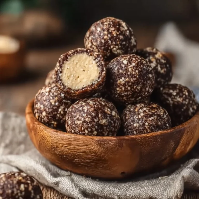 Delicious donkey balls dessert with rich chocolate coating
