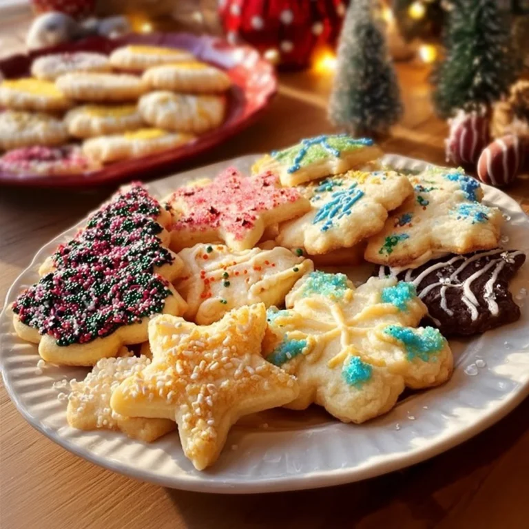 Delicious melt-in-your-mouth Christmas slice and bake cookies decorated for the holidays.