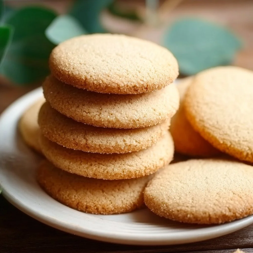 Deliciously soft honey cookies on a plate, perfect for dessert lovers