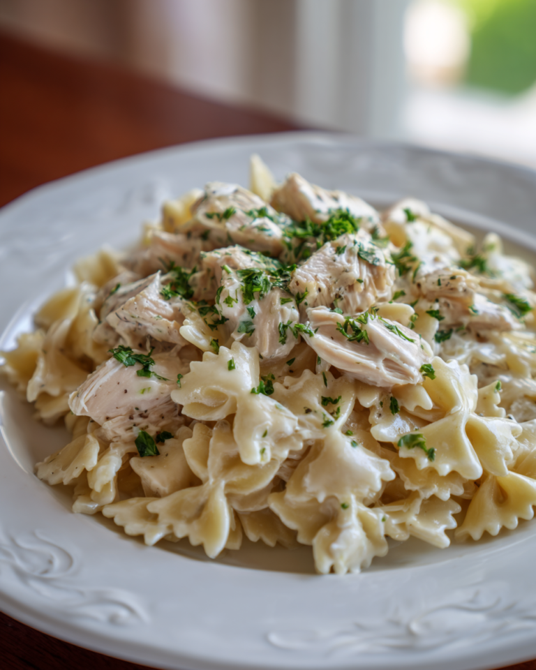 BEST Crockpot Chicken Alfredo