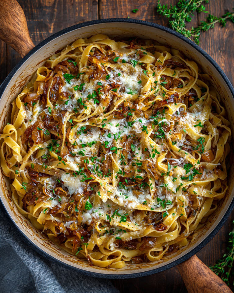 French Onion Pasta Recipe - One Pot Wonder