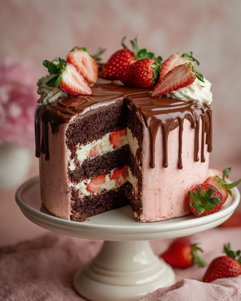 Strawberry Chocolate Cake