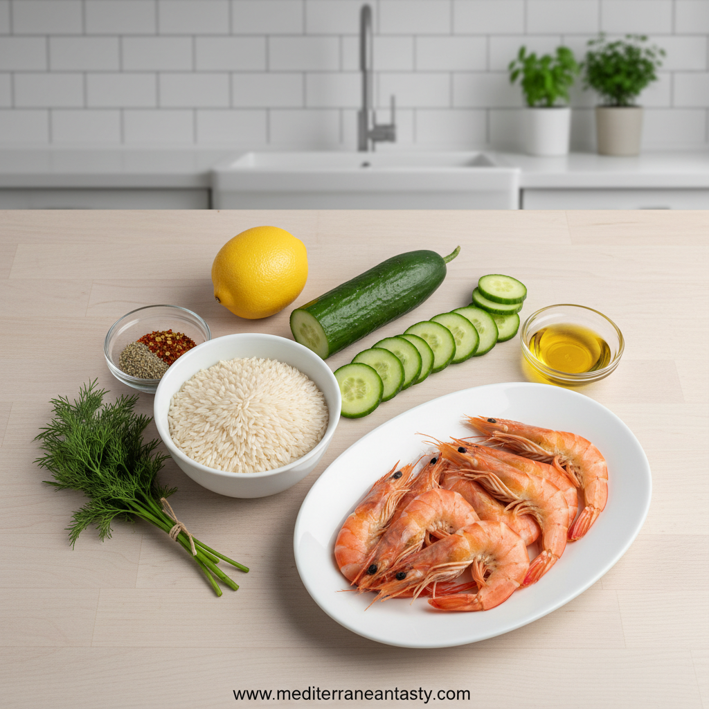 Fresh ingredients arranged beautifully for healthy cooking