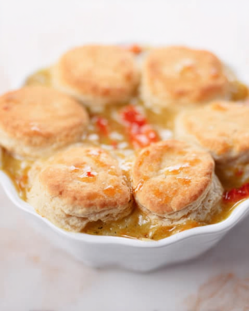 Easy Chicken Pot Pie with Biscuits | I Heart Recipes