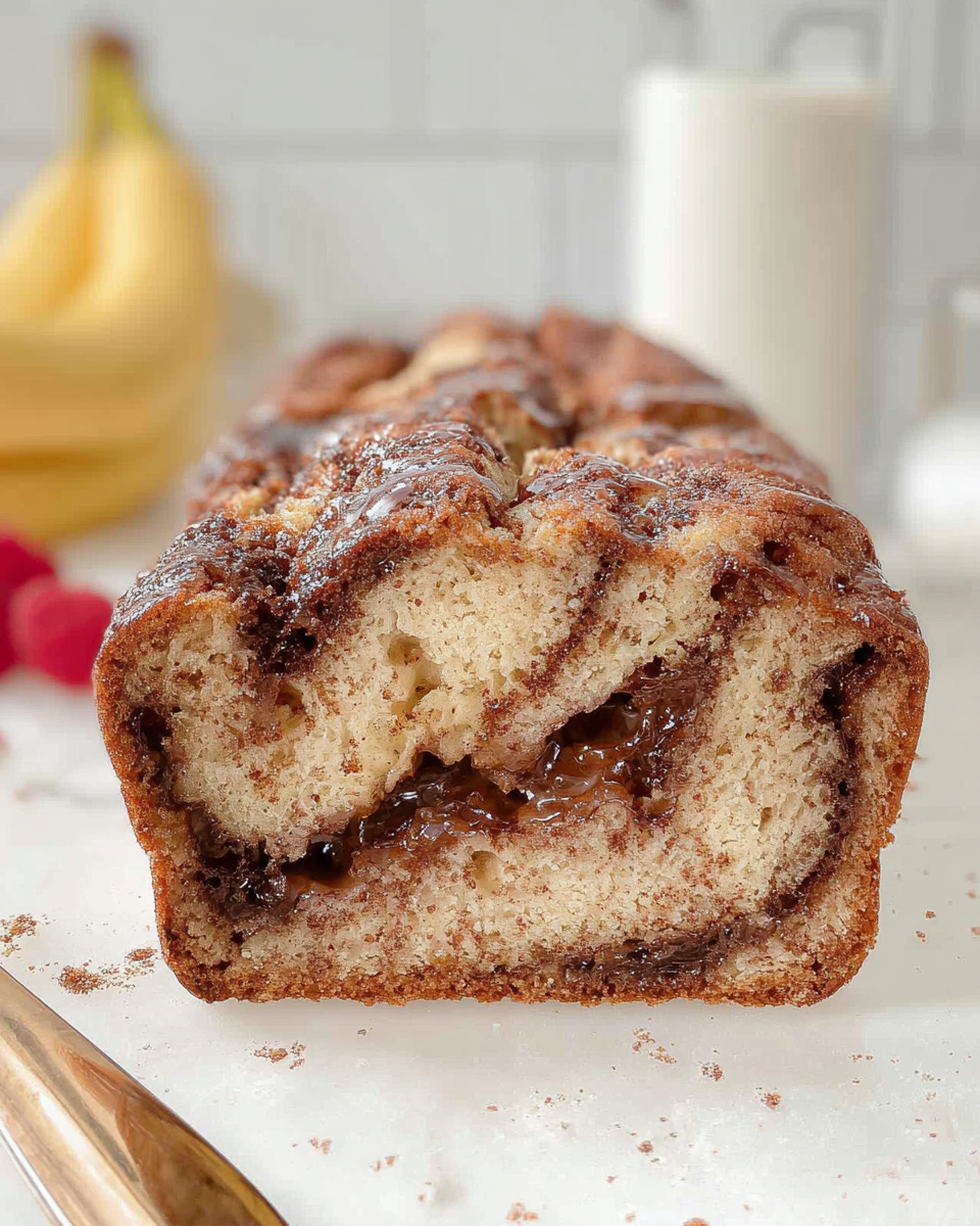 Homemade Cinnamon Swirl Banana Bread – Perfect for Brunch!