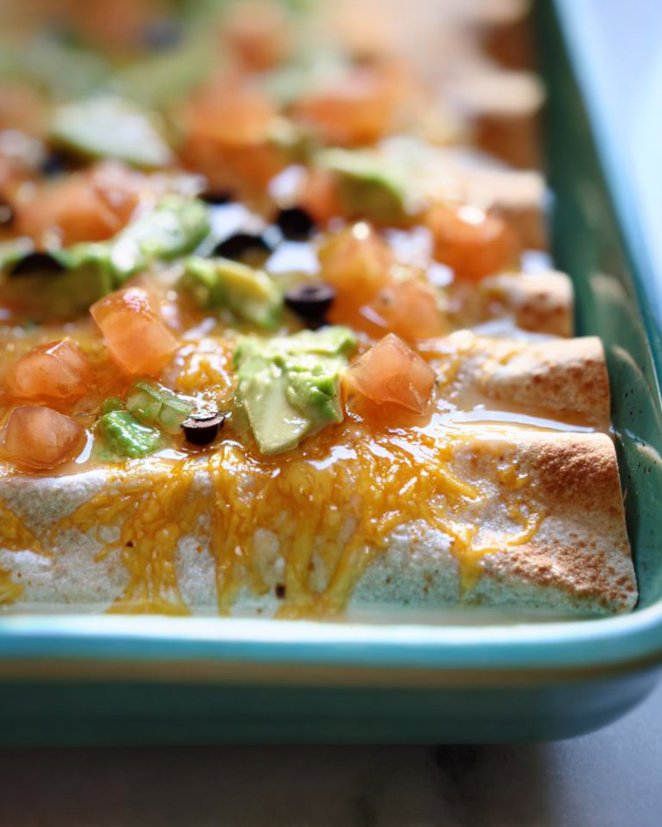 White Chicken Enchiladas with Green Chili Sour Cream Sauce Recipe