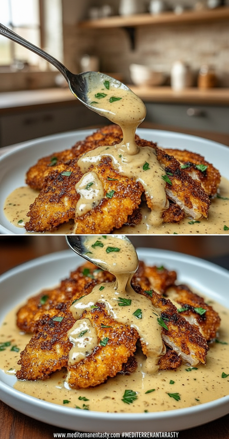 crispy-parmesan-chicken-with-a-rich-garlic-sauce---easy-dinner-idea---delectable-meal_feature