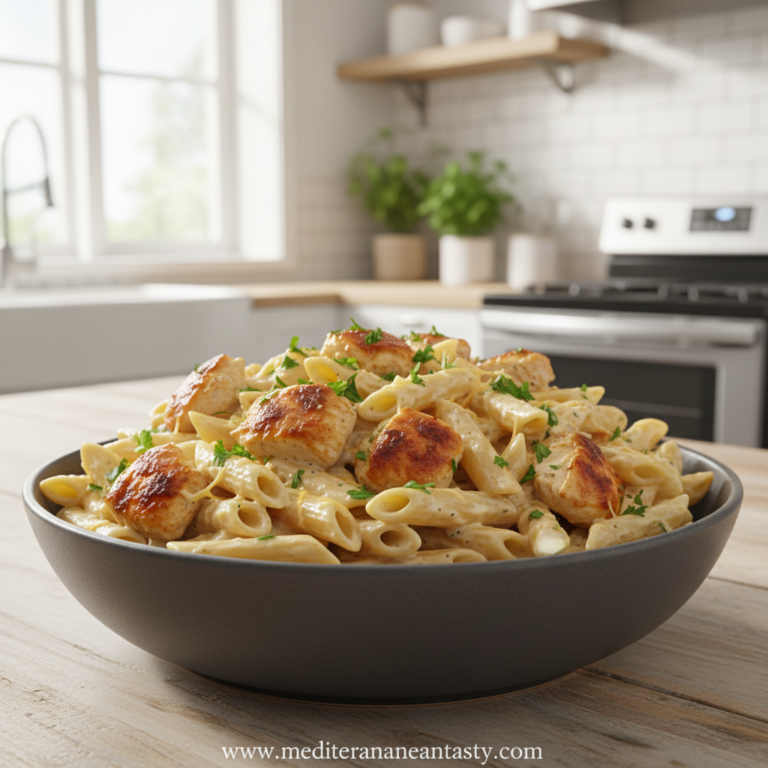 irresistible-creamy-rotisserie-chicken-pasta-recipe_feature