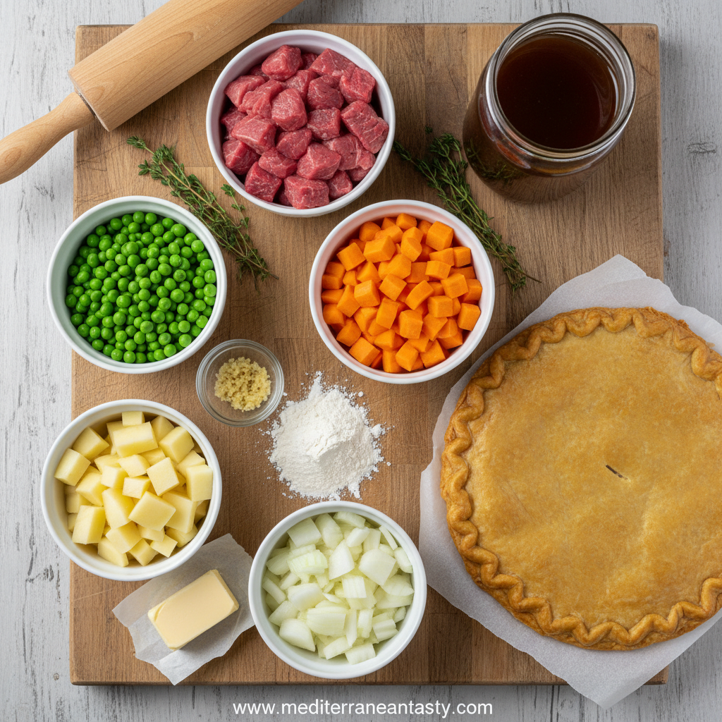 Ingredients for Beef Pot Pie