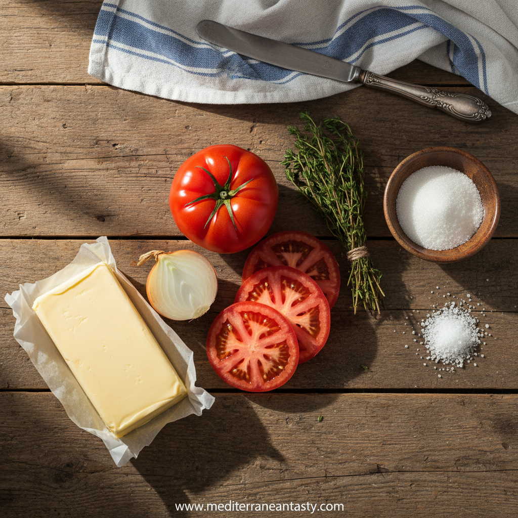 Ingredients for Beefsteak Tomato Tart