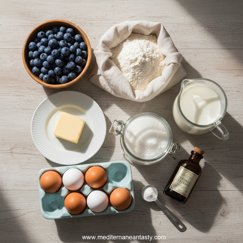 Blueberry Muffin Ingredients