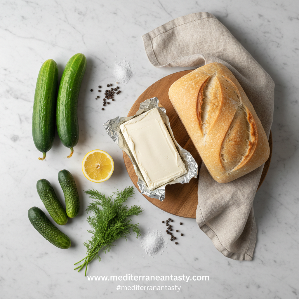 Ingredients for Classic Cucumber Sandwiches