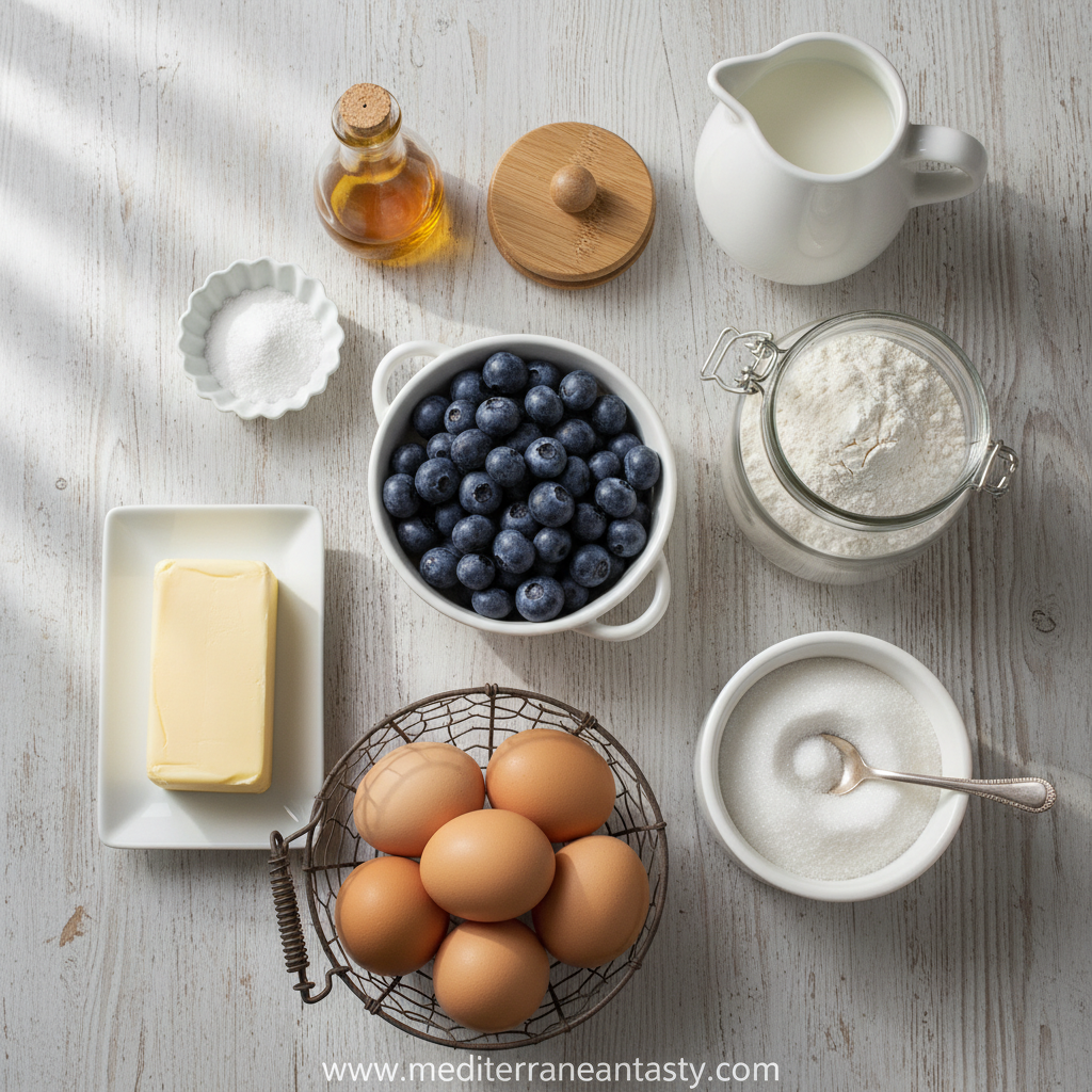 Ingredients for Blueberry Muffins