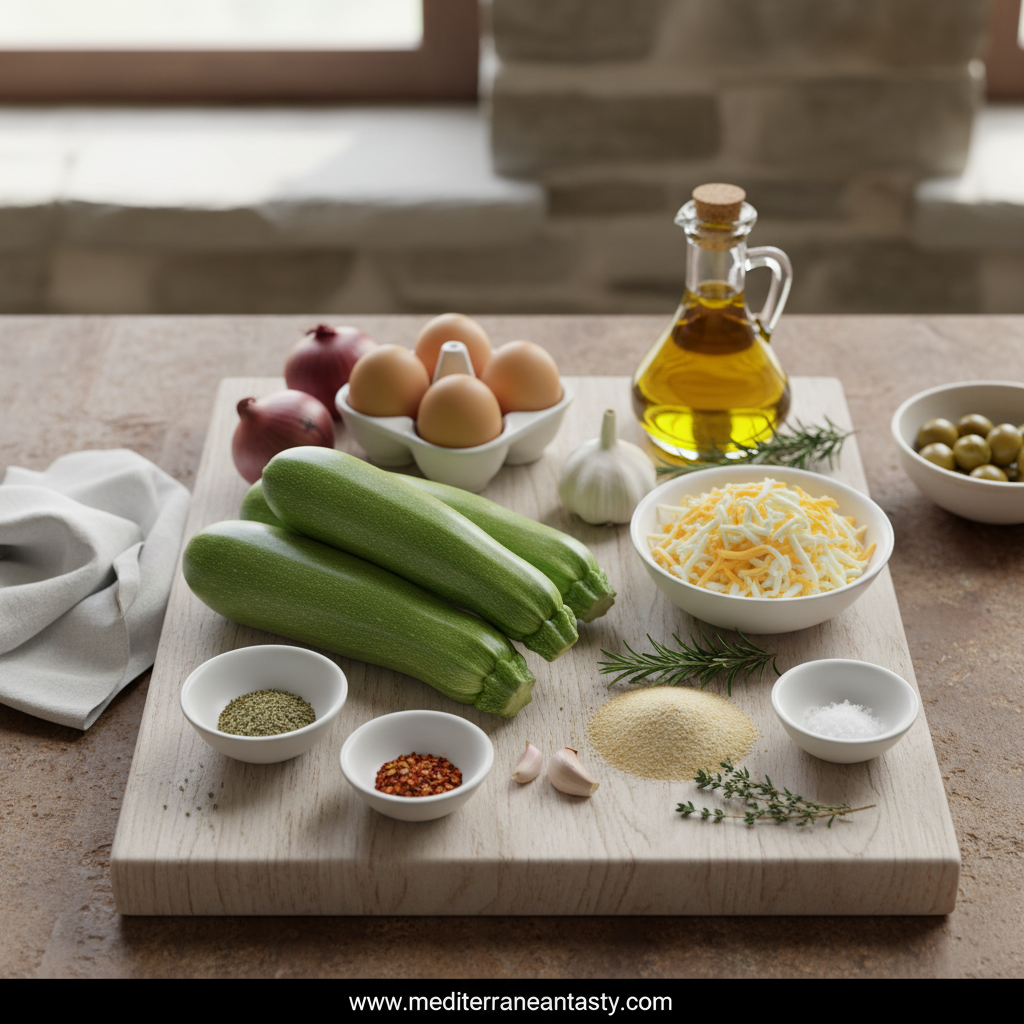 Ingredients for Garden Zucchini Casserole